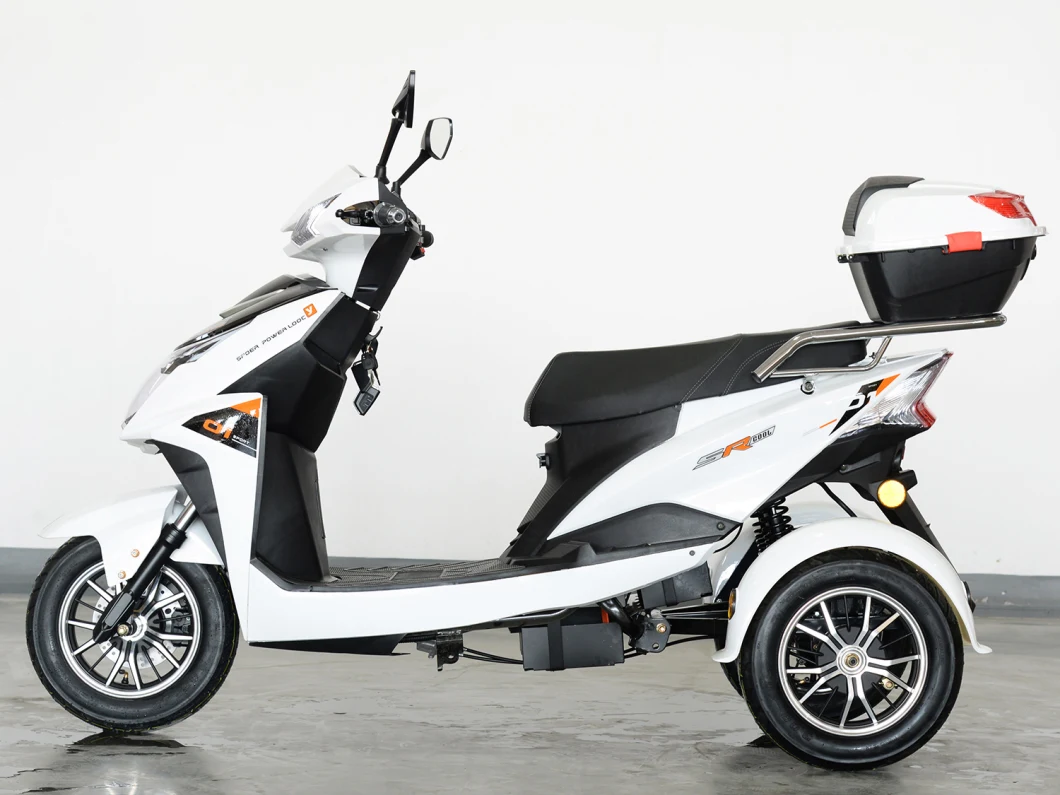 Family Adult Leisure Small Tricycle Electric White Scooter to Ferry Children to School