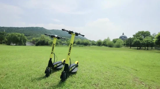 Geschwindigkeit 29 km, hochwertiger, stilvoller, gelb-schwarzer, faltbarer Elektroroller