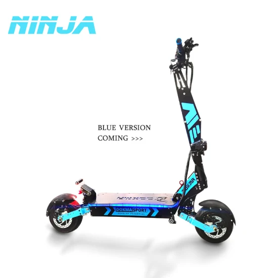 Dokma 72V New Blue Fashion Dninja Elektro-E-Scooter 7000W 40ah Modisches Fahren mit Offroad-Typ 100 km hoher Geschwindigkeit